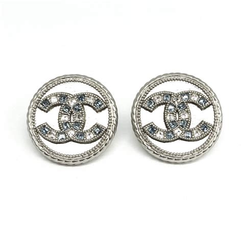 chanel logo earrings price new